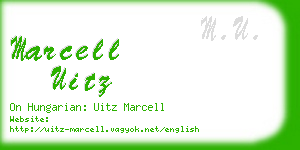 marcell uitz business card
